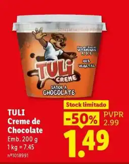 Lidl TULI Creme de Chocolate promoção