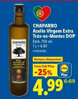 Lidl CHAPARRO Azeite Virgem Extra Trás-os-Montes DOP promoção
