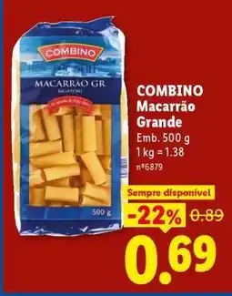 Lidl COMBINO Macarrão Grande promoção