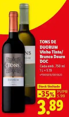 Lidl Tons de Duorum promoção