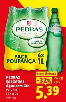 Lidl Pedras Salgadas Água com Gás promoção