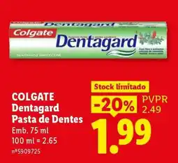 Lidl COLGATE Dentagard Pasta de Dentes promoção