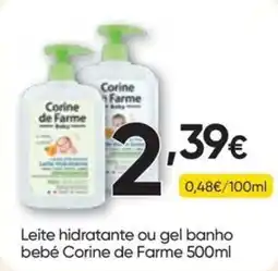 Froiz Leite hidratante ou gel banho bebé Corine de Farne promoção