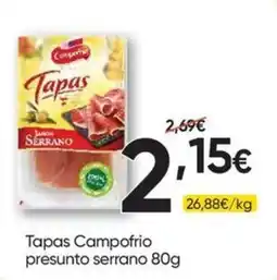 Froiz Tapas Campofrio presunto serrano promoção