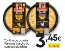 Froiz Tortilha de batata Palacios caseira ou sem cebola promoção