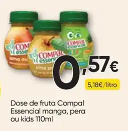 Froiz Dose de fruta compal essencial manga, pera ou kids promoção