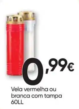 Froiz Vela vermelha ou branca com tampa 60ll promoção