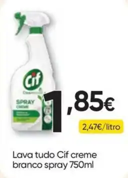 Froiz Lava tudo Cif creme branco spray promoção