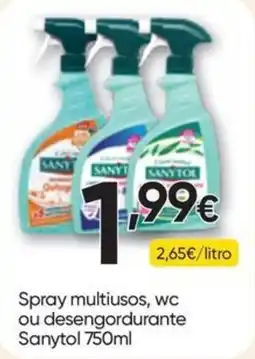 Froiz Spray multiusos wc ou desengordurante sanytol promoção