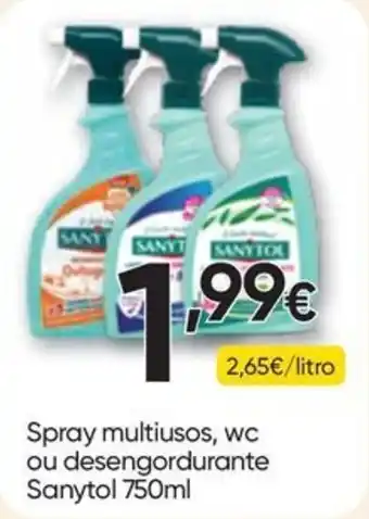 Spray multiusos wc ou desengordurante sanytol