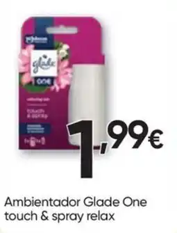 Froiz Ambientador Glade One touch & spray relax promoção
