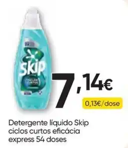 Froiz Detergente liquido skip ciclos curtos eficacia express promoção