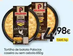 Froiz Tortilha de batata palacios caseira ou sem cebola promoção