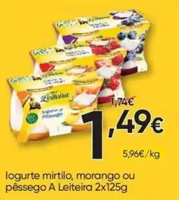 Froiz logurte mirtilo, morango ou pêssego A Leiteira promoção