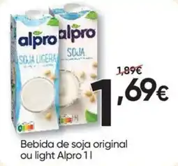 Froiz Bebida de soja original ou light Alpro 1 l promoção