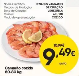 Froiz Camarão cozido promoção