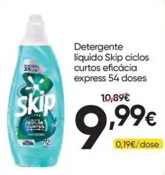 Detergente líquido skip ciclos curtos