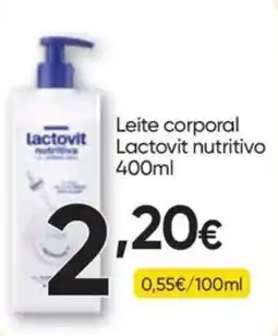Froiz Leite corporal Lactovit nutritivo promoção