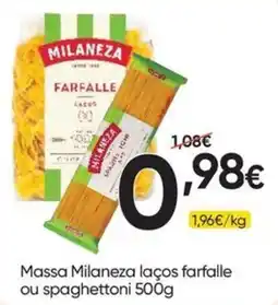 Froiz Massa milaneza laços farfalle ou spaghetttoni promoção