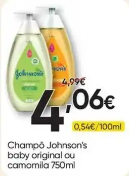 Froiz Champô Johnson's baby original ou camomila promoção