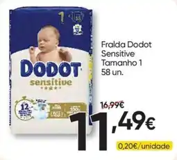 Froiz Fralda Dodot Sensitive promoção