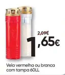 Froiz Vela vermelha ou branca com tampa 60LL promoção