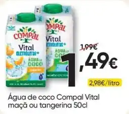 Froiz Água de coco compal vital maçã ou tangerina promoção