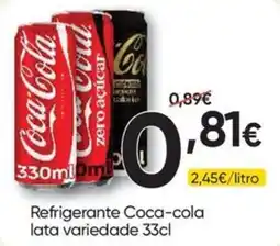 Froiz Refrigerante coca-cola lata variedade 33cl promoção