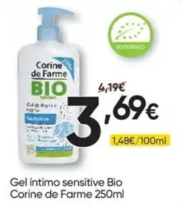 Froiz Gel íntimo sensitive bio corine de farme promoção