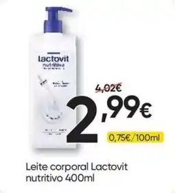 Froiz Leite corporal Lactovit nutritivo promoção