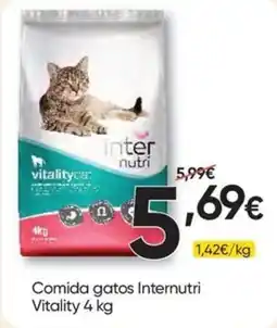 Froiz Comida gatos Internutri Vitality 4 kg promoção
