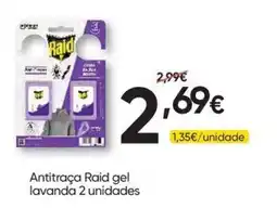 Froiz Antitraça Raid gel lavanda 2 unidades promoção