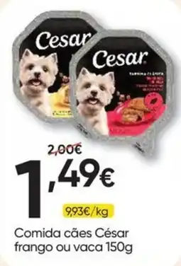 Froiz comida cães césar frango ou vaca promoção