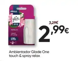 Froiz Ambientador Glade One touch & spray relax promoção