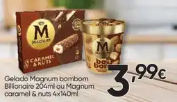 Froiz gelado magnum bombom billionaire ou magnum caramel & nuts promoção