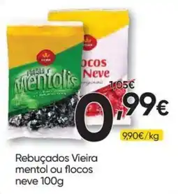 Froiz Rebuçados Vieira mentol ou flocos neve promoção