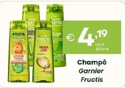 Roque Supermercados Champô Garnier Fructis promoção