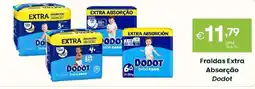 Roque Supermercados Fraldas Extra Absorção Dodot promoção