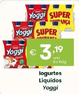 Roque Supermercados Iogurtes Líquidos Yoggi promoção
