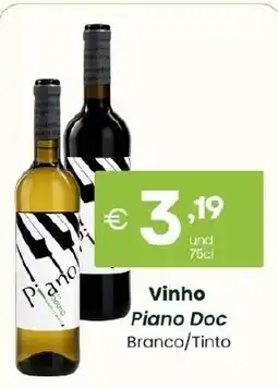 Roque Supermercados Vinho Piano Doc Branco/Tinto promoção
