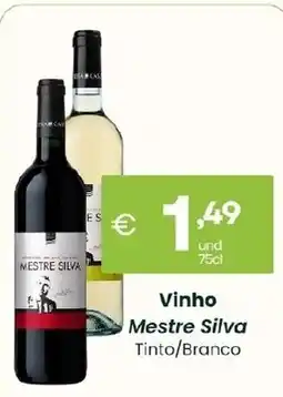 Roque Supermercados Vinho Mestre Silva Tinto/Branco promoção