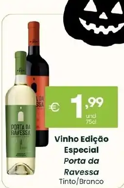 Roque Supermercados Vinho Edição Especial Porta da Ravessa Tinto/Branco promoção