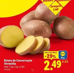 Lidl Lidl - batata de conservação promoção