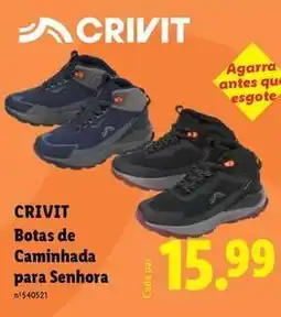Lidl Crivit - botas de caminhada para senhora promoção