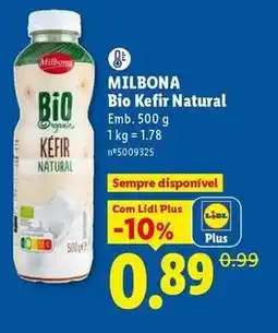 Lidl Milbona - bio kefir natural promoção