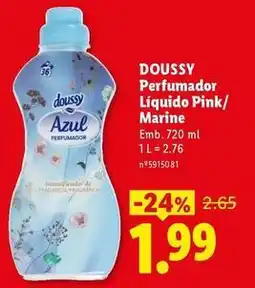 Lidl Doussy perfumador liquido pink/ marine promoção