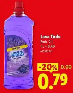 Lidl Lava tudo promoção