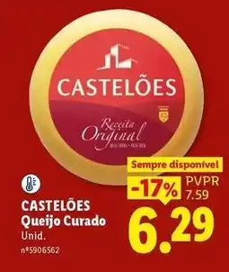 Lidl Castelões - queijo curado promoção