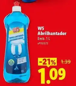 Lidl W5 - abrilhantador promoção