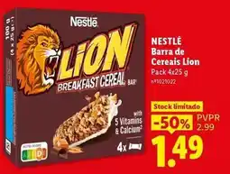 Lidl Nestle - barra de cereais lion promoção